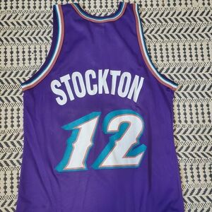 Vintage 90s Champion John Stockton Jersey